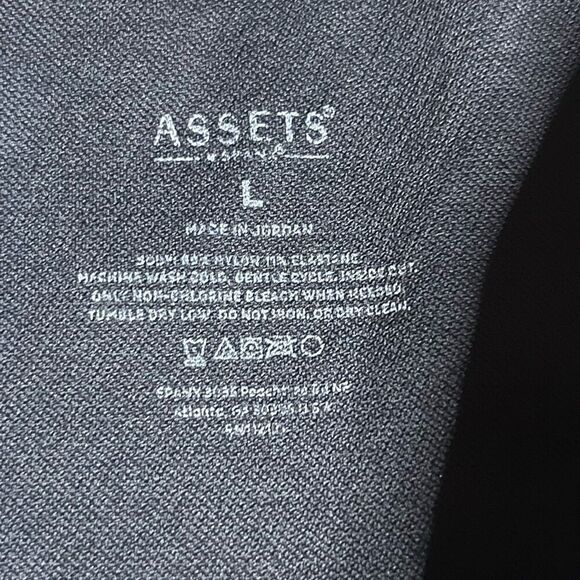 Assets by Spanx Women's Black Seamless Leggings Size Large - Picture 3 of 6